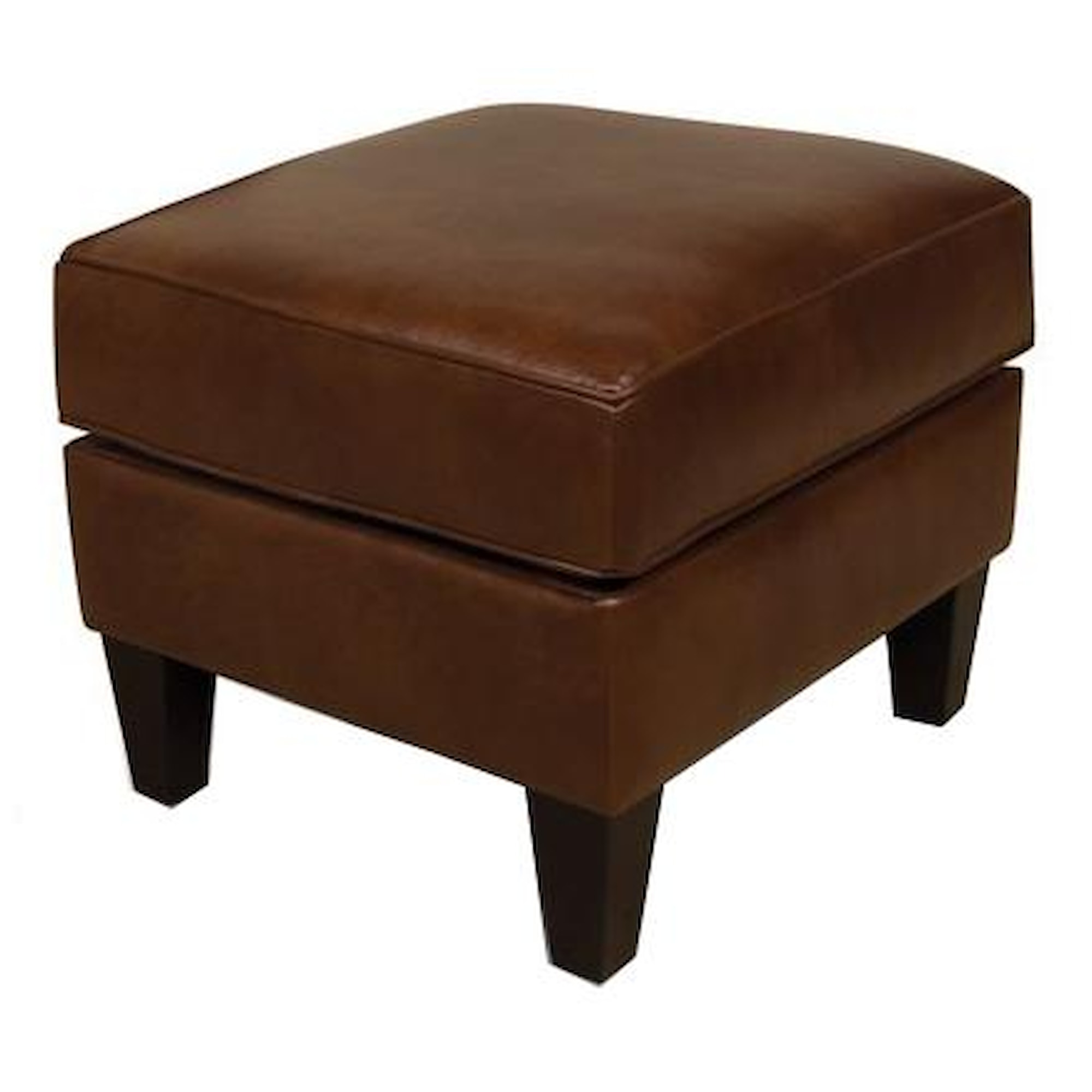 England 2910/AL Series 2917AL Ottoman with Exposed Wood Feet Dunk